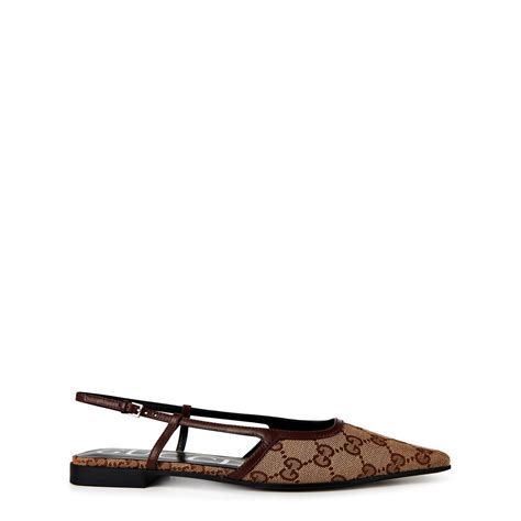 gucci double g ballet flat|women's gg slingback ballet flat.